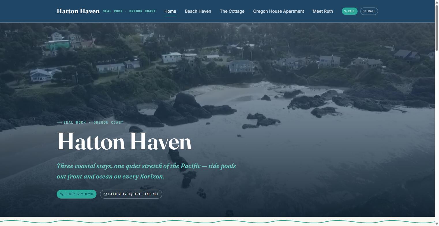 Hatton Haven website preview